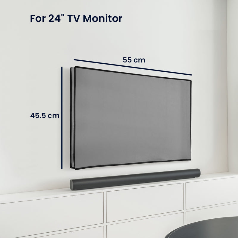 kwmobile 24’’ TV Abdeckung Indoor - Fernseher Hülle Bildschirmschutz Abdeckung - TV Bildschirm Staubschutzhülle
