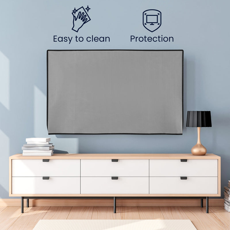 kwmobile 24’’ TV Abdeckung Indoor - Fernseher Hülle Bildschirmschutz Abdeckung - TV Bildschirm Staubschutzhülle