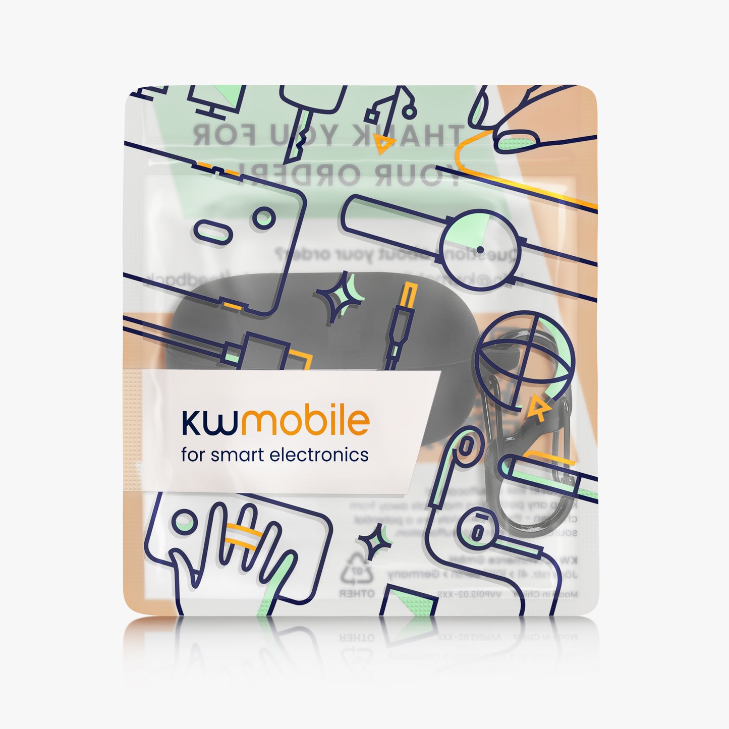kwmobile Schutzhülle für JBL Wave Flex / Wave Flex 2 Hülle - TPU Case für Kopfhörer Ladecase - stoßfestes Cover