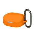 kwmobile Schutzhülle für JBL Wave Flex / Wave Flex 2 Hülle - TPU Silikon Case für Kopfhörer Ladecase - stoßfestes Cover mit Karabiner - Orange Orange  