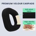 kwmobile Ear Pads for Corsair HS80 - Replacement Ear Cushions - Headphone Spare Parts - Replacement Ear Pads for Over Ear Headphones