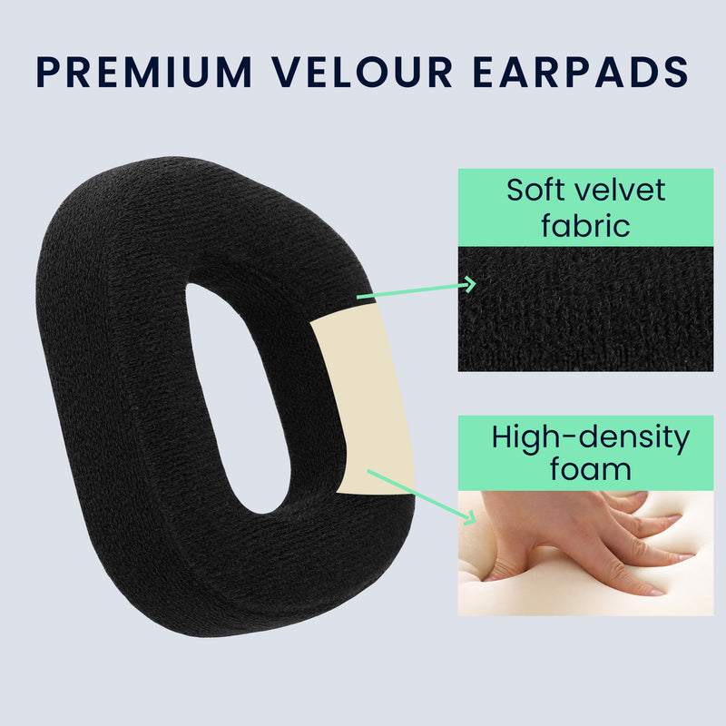 kwmobile Ear Pads for Corsair HS80 - Replacement Ear Cushions - Headphone Spare Parts - Replacement Ear Pads for Over Ear Headphones