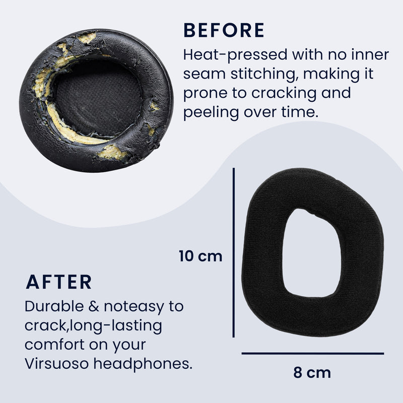 kwmobile Ear Pads for Corsair HS80 - Replacement Ear Cushions - Headphone Spare Parts - Replacement Ear Pads for Over Ear Headphones