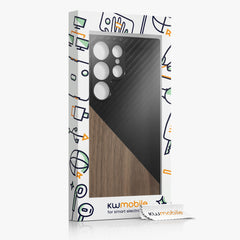 Samsung Galaxy S23 Ultra Wood Phone Case Carbon and