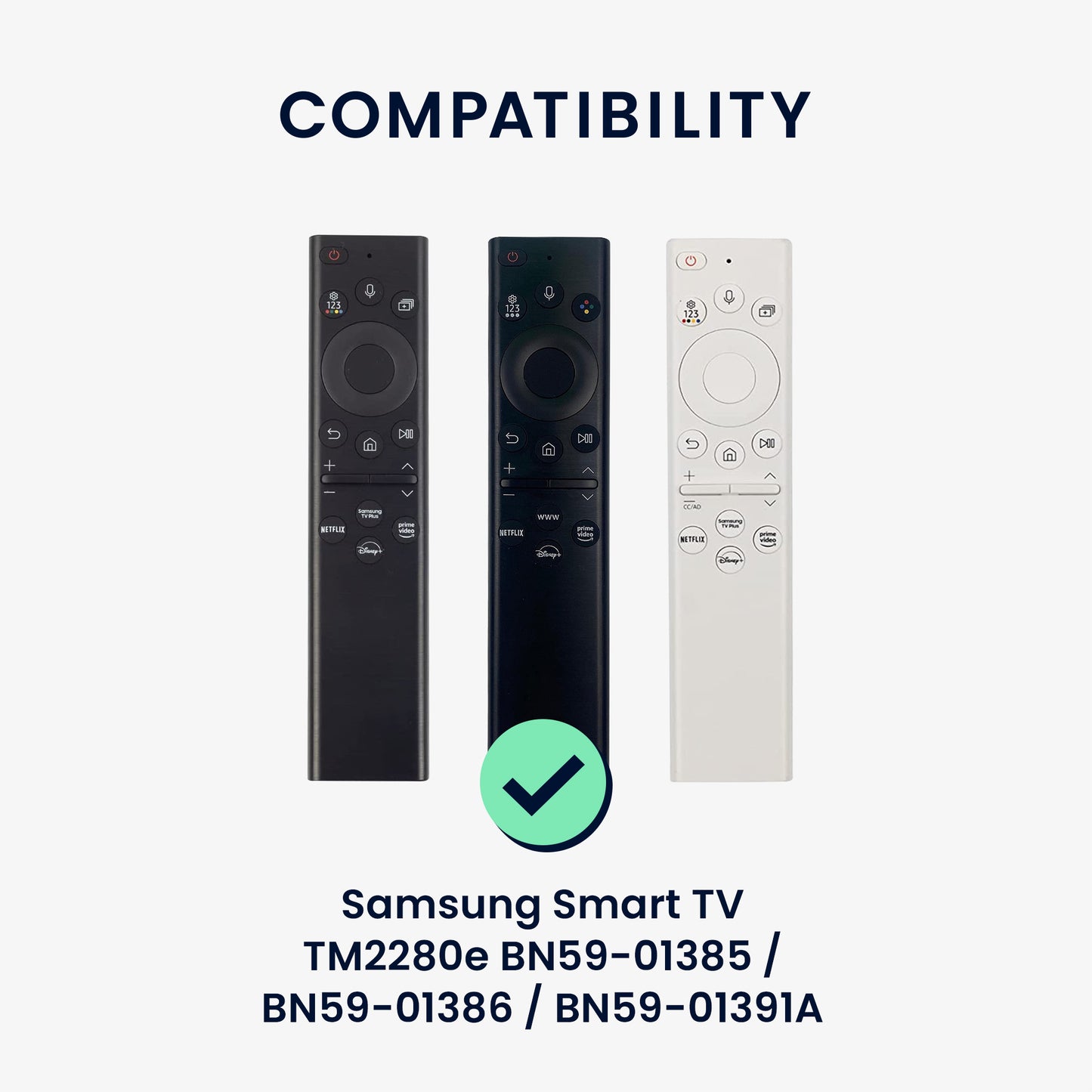 Remote Control Cover for Samsung Smart TV TM2280e BN59-01385 / BN59-01386 / BN59-01391A