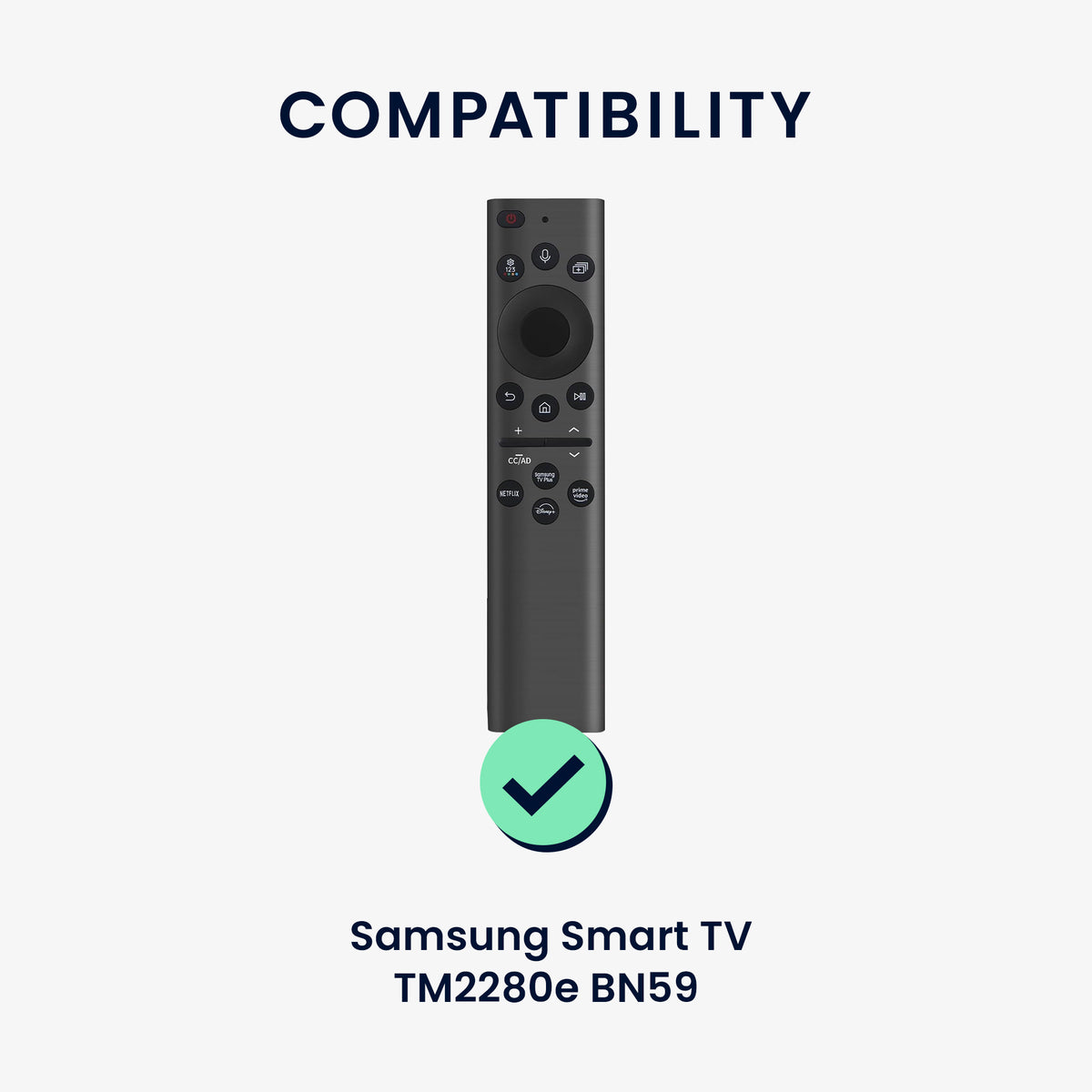 Remote Control Cover for Samsung Smart TV TM2280e BN59-01385 / BN59-01386 / BN59-01391A