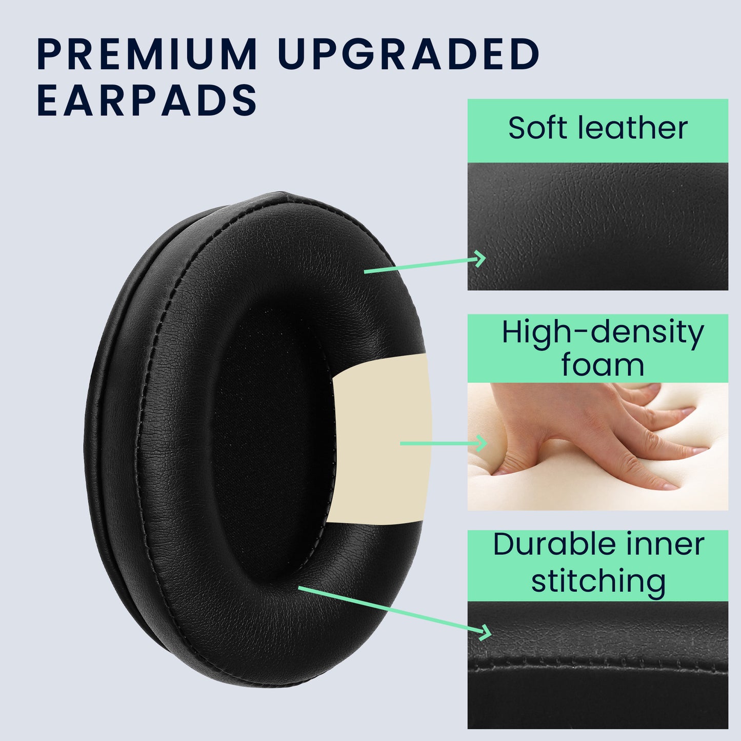 kwmobile Ear Pads for Kingston Hyper X Cloud Alpha / Cloud Alpha S / Cloud Flight / Cloud Flight S Ear Cushions Replacement Headphone Spare Parts Headphone Replacement Pads Over Ear Headphones