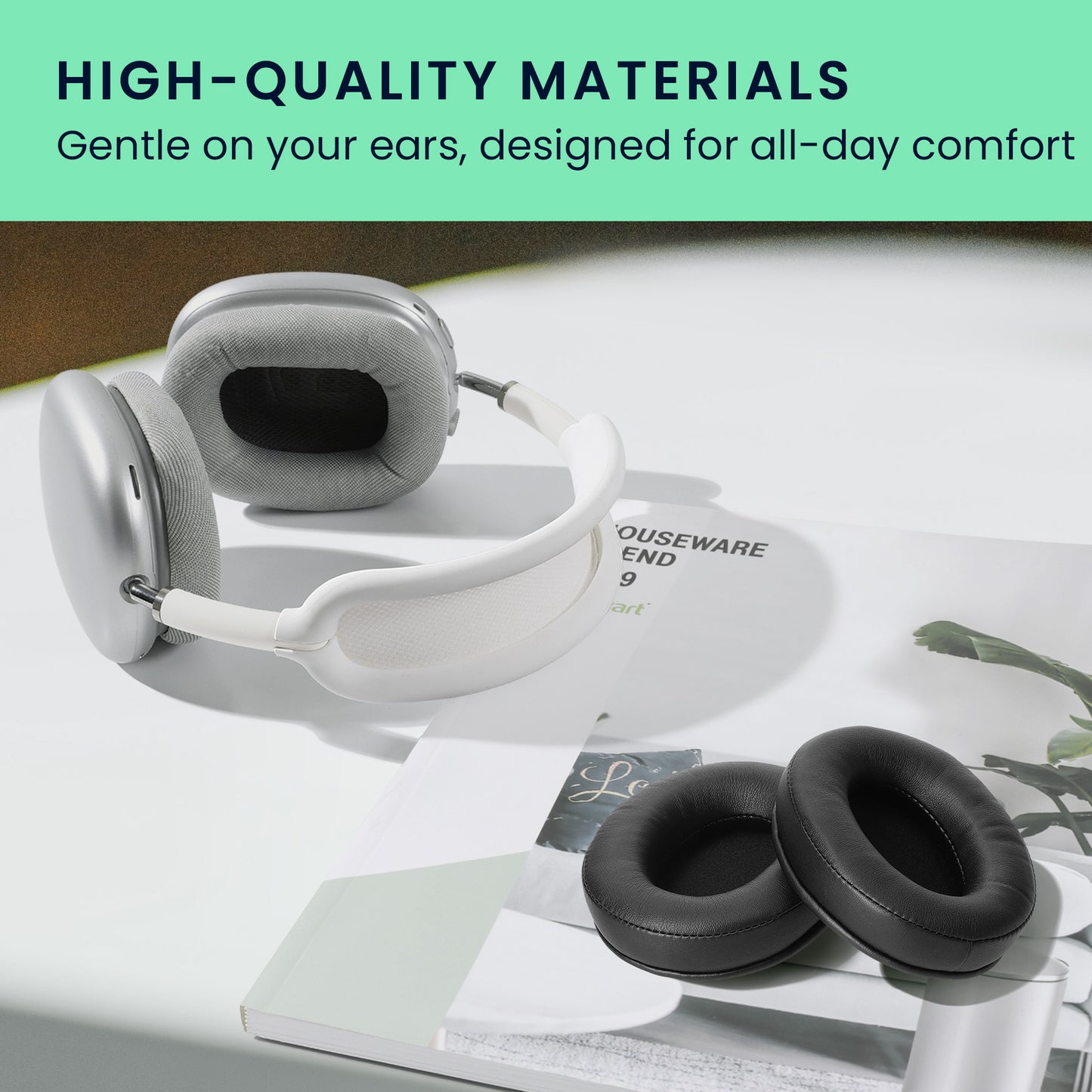 kwmobile Ear Pads for Kingston Hyper X Cloud Alpha / Cloud Alpha S / Cloud Flight / Cloud Flight S Ear Cushions Replacement Headphone Spare Parts Headphone Replacement Pads Over Ear Headphones