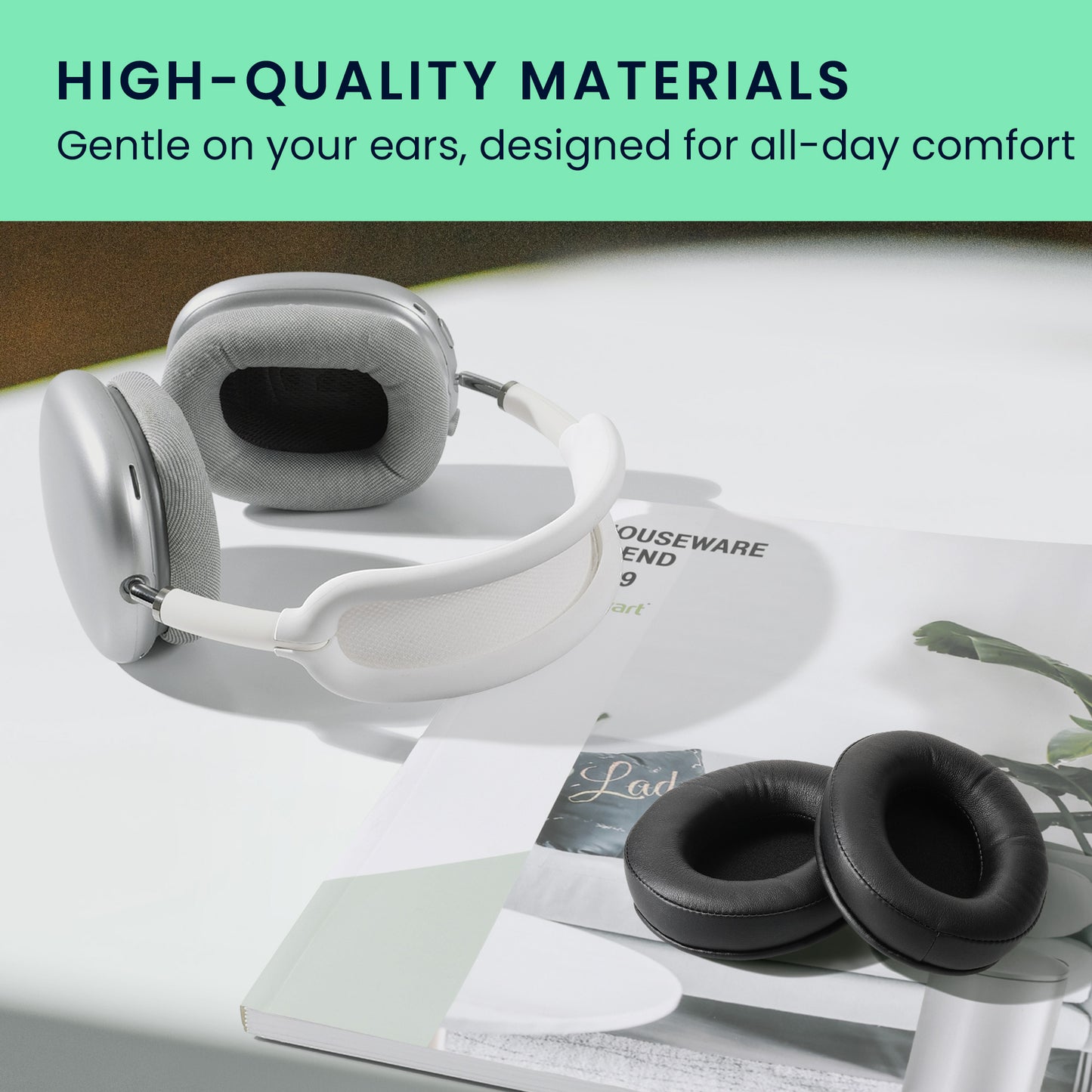 kwmobile Ear Pads for Kingston HyperX Cloud Stinger / Cloud Stinger S / Cloud Stinger Core / Cloud Mix Ear Cushions Replacement Earpads Headphone Replacement Parts Headphone Replacement Pads for Over Ear Headphones