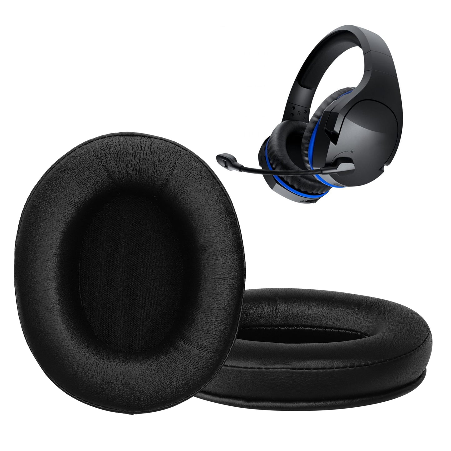 kwmobile Ear Pads for Kingston HyperX Cloud Stinger / Cloud Stinger S / Cloud Stinger Core / Cloud Mix Ear Cushions Replacement Earpads Headphone Replacement Parts Headphone Replacement Pads for Over Ear Headphones