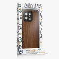 Wooden Case with TPU Bumper for Xiaomi 13 5G Walnut Wood