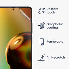 kwmobile Displayschutzfolie kompatibel mit Xiaomi Redmi Note 12 4G / 5G Folie Set - Kristallklar - Displayschutz