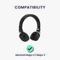 kwmobile Ohr Polster für Marshall Major II / Major 2 Ohrpolster Ersatz Ohrpolster Kopfhörer Ersatzteile Kopfhörer Ersatzpolster Over Ear Headphones