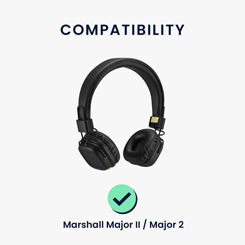 kwmobile Ohr Polster für Marshall Major II / Major 2 Ohrpolster Ersatz Ohrpolster Kopfhörer Ersatzteile Kopfhörer Ersatzpolster Over Ear Headphones