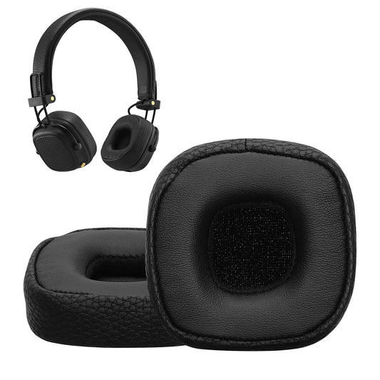 kwmobile 2x Ohr Polster für Marshall Major III / Major 3 Ohrpolster - Ersatz Ohrpolster - Kopfhörer Ersatzteile - Kopfhörer Ersatzpolster für Over Ear Headphones Schwarz  