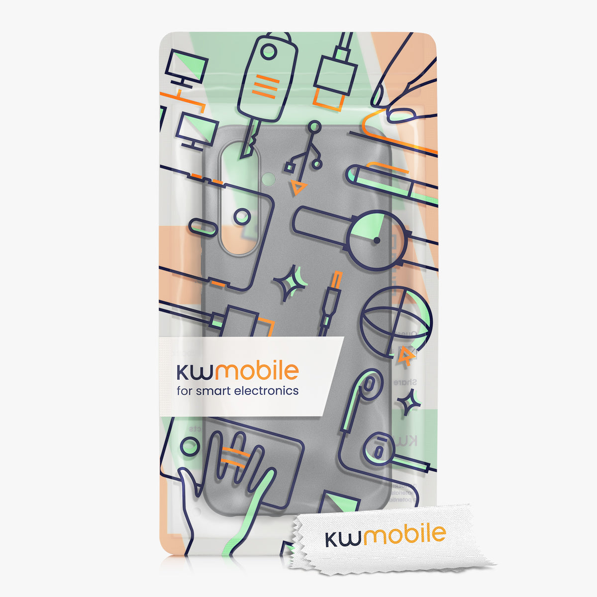 kwmobile Case Compatible with Samsung Galaxy A54 5G - Shock-Absorbing Flexible Protective Cover - Case
