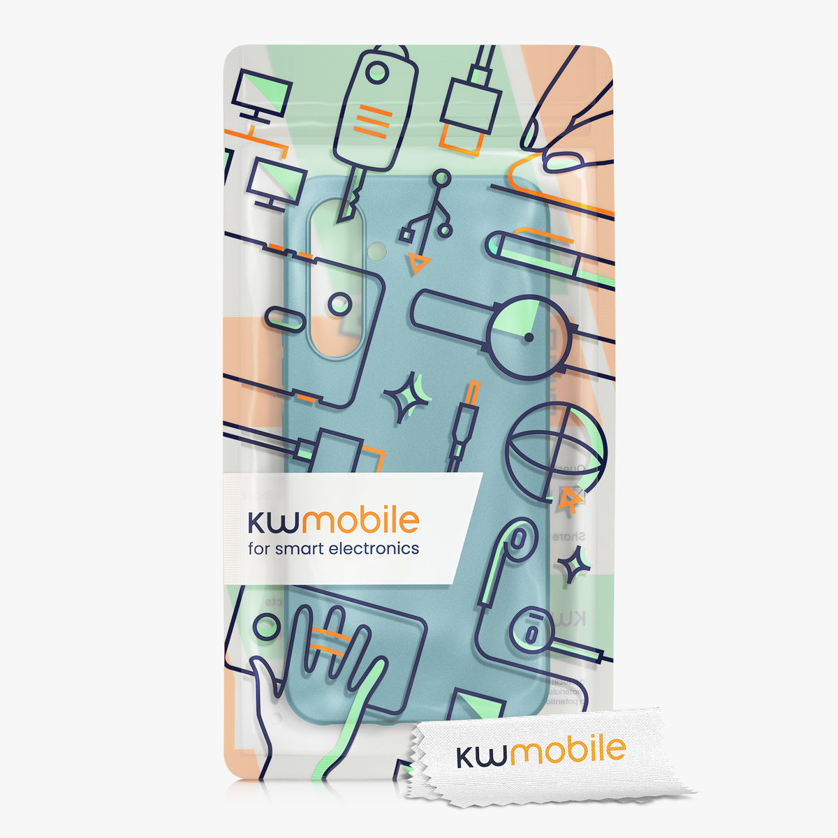 kwmobile Case Compatible with Samsung Galaxy A54 5G - Shock-Absorbing Flexible Protective Cover - Case
