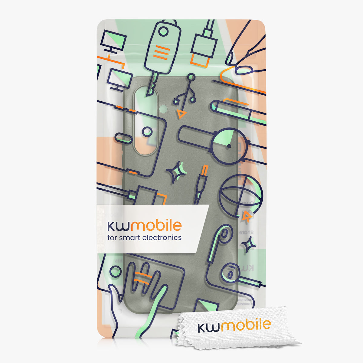 kwmobile Case Compatible with Samsung Galaxy A54 5G - Shock-Absorbing Flexible Protective Cover - Case