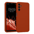 kwmobile Hülle kompatibel mit Samsung Galaxy A14 5G - Hülle Silikon gummiert - Handyhülle - Handy Case in Rusty Orange Rusty Orange  