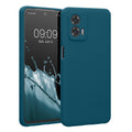 Rubberized Silicone Case with Camera Protection for Motorola Moto G73 5G in Petrol