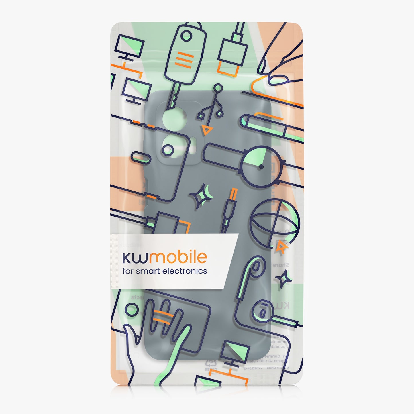Rubberized Silicone Case with Camera Protection for Motorola Moto G73 5G in Petrol