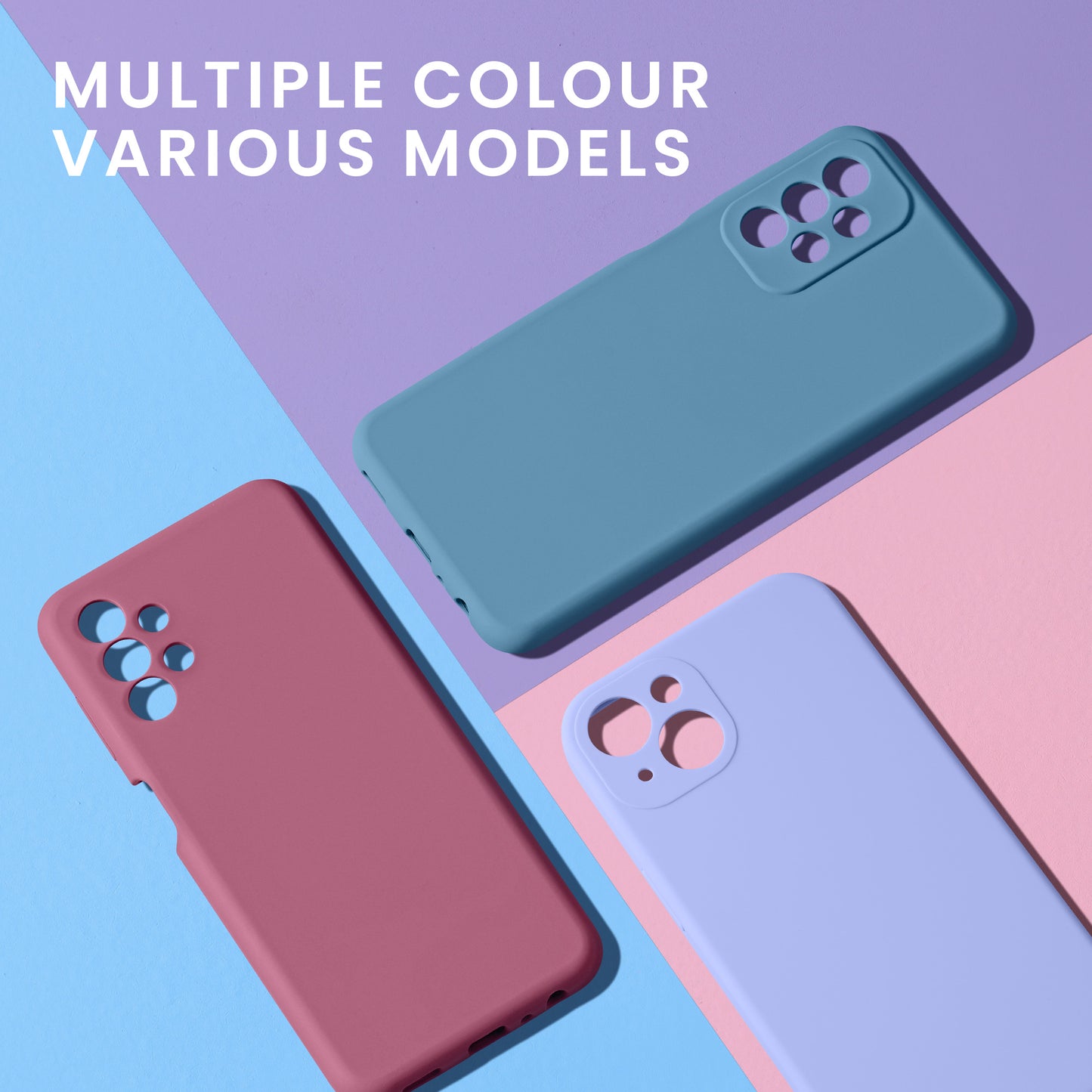 Rubberized Silicone Case with Camera Protection for Motorola Moto G73 5G in Petrol