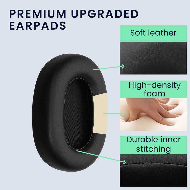 kwmobile Ear Pads for Jabra Elite 85h Earpads Replacement Ear Pads Headphone Spare Parts Headphone Replacement Pads for Over-Ear Headphones
