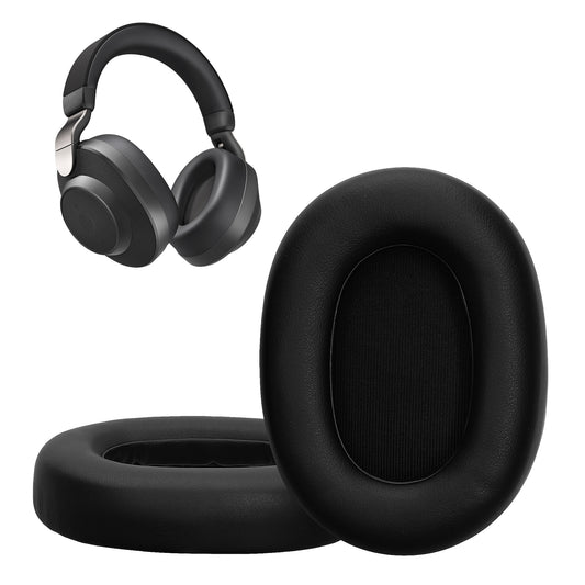 kwmobile 2x Ohr Polster für Jabra Elite 85h Ohrpolster - Ersatz Ohrpolster - Kopfhörer Ersatzteile - Kopfhörer Ersatzpolster für Over Ear Headphones Schwarz  