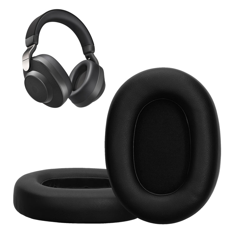 kwmobile 2x Ohr Polster für Jabra Elite 85h Ohrpolster - Ersatz Ohrpolster - Kopfhörer Ersatzteile - Kopfhörer Ersatzpolster für Over Ear Headphones Schwarz  