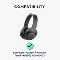 kwmobile Kopfband Abdeckung kompatibel mit Sony MDR-100ABN / WH900N / MDR-XB950/ MDR-1000X Case Stirnband Polster Kopfhörer Schutz