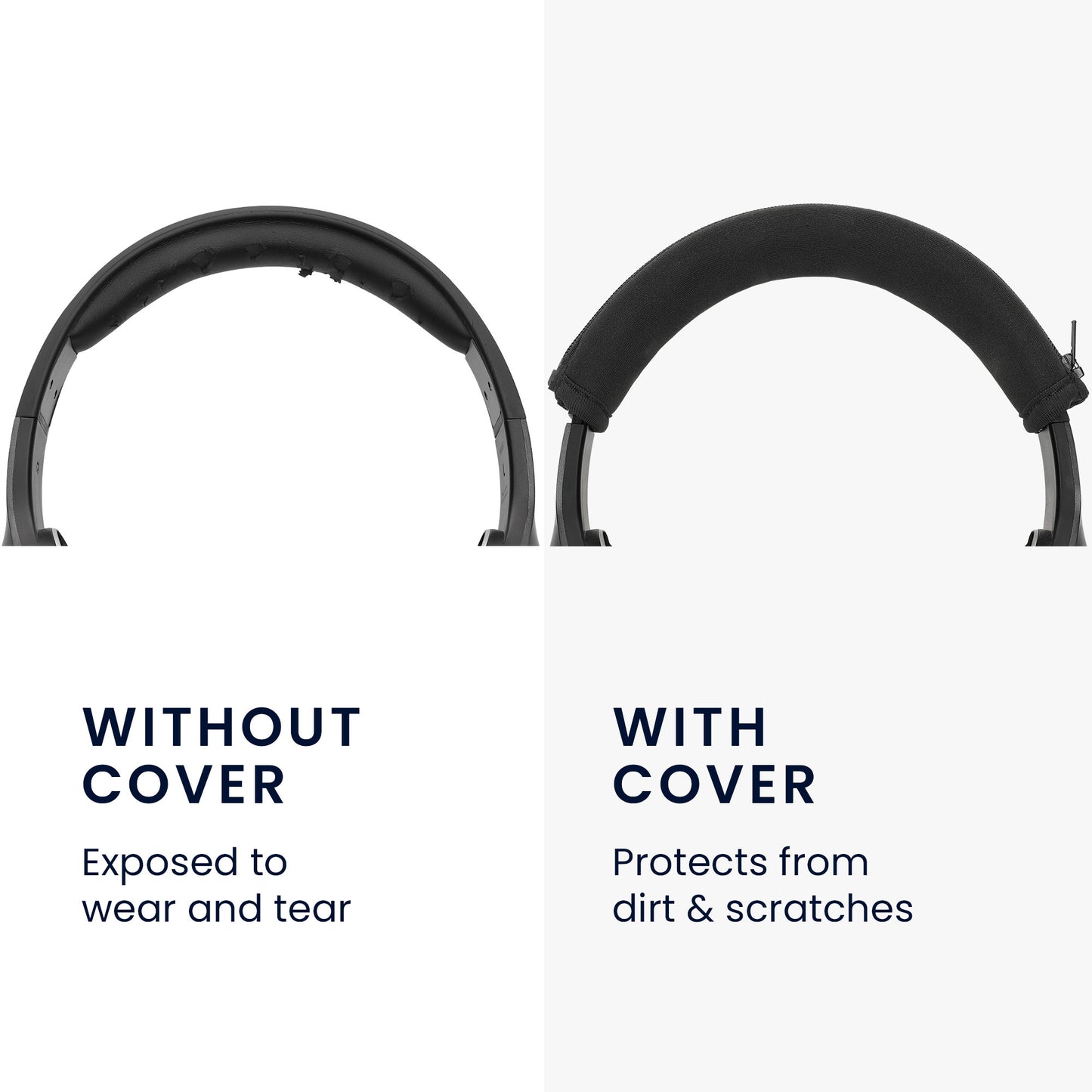 kwmobile Kopfband Abdeckung kompatibel mit Sony MDR-100ABN / WH900N / MDR-XB950/ MDR-1000X Case Stirnband Polster Kopfhörer Schutz