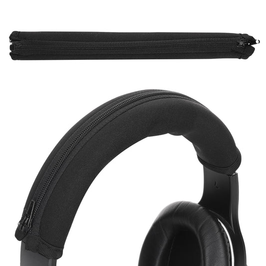 kwmobile Kopfband Abdeckung kompatibel mit AudioTechnica ATH M50X / M50 / M40X / M40 / M30X / M20X Case - Neopren Stirnband Polster - Kopfhörer Schutz - Schwarz Schwarz  