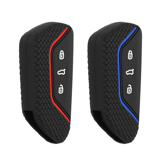 kwmobile Car Key Cover compatible with VW Golf 8 3-Button Car Key Fob