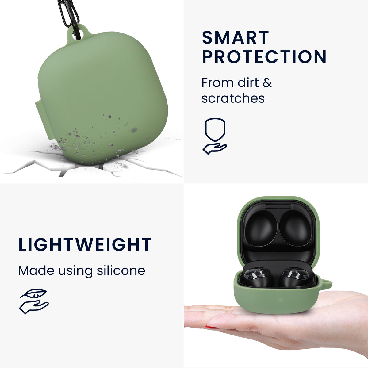 2x Samsung Galaxy Buds 2 Headphone Case with 80 cm Strap