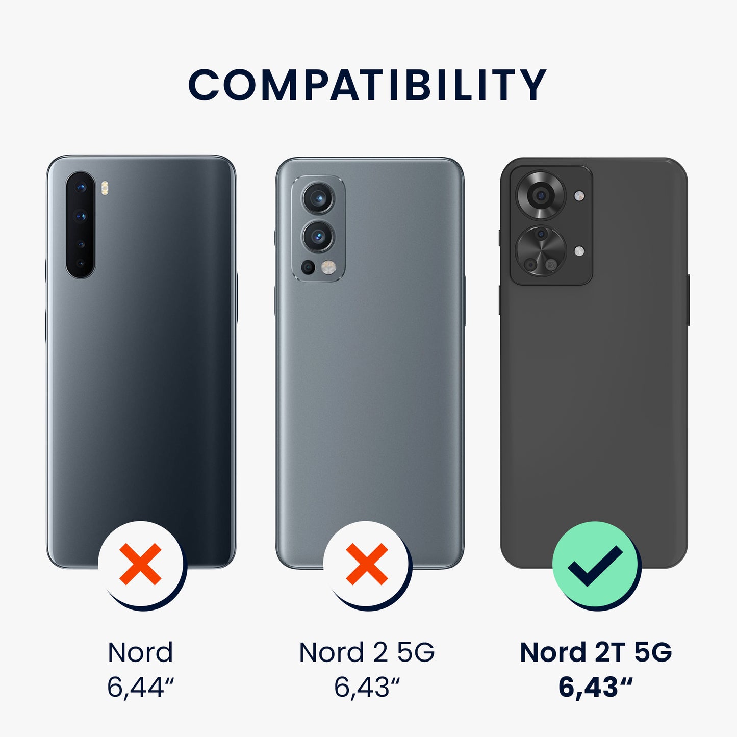 Case compatible with OnePlus Nord 2T 5G