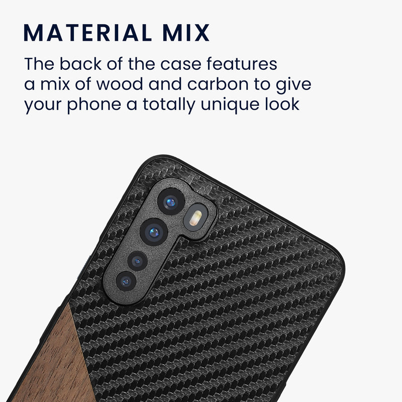 OnePlus Nord Wood Phone Case Carbon