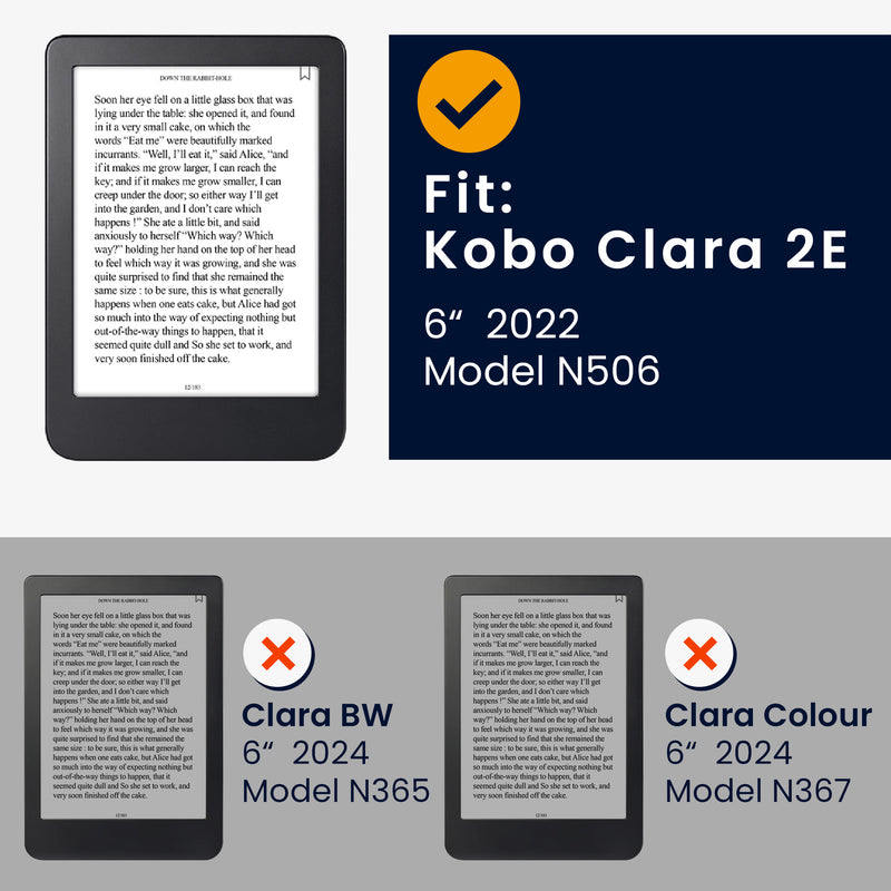 Cork Cover Compatible with Kobo Clara 2E / Tolino Shine 4