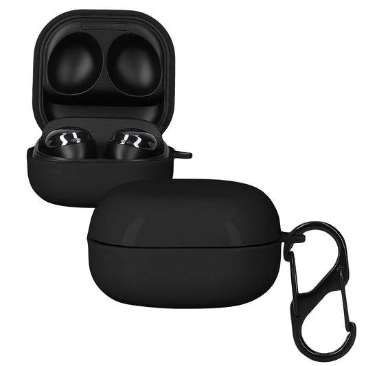 kwmobile Hülle kompatibel mit Samsung Galaxy Buds 2 Pro / Buds 2 / Buds Live Hülle - TPU Case - Schutzhülle für Kopfhörer - Cover in Schwarz Schwarz  