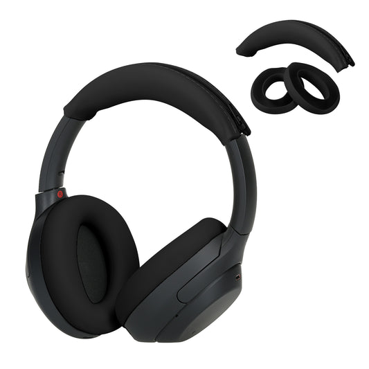 kwmobile Headband Cover Earpad Set compatible with Sony WH-1000XM4 / WH-1000XM3 Headband Case Headphone Replacement Pads Protection