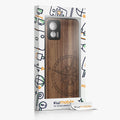 Motorola Edge 30 Neo Shockproof Hard Case with TPU Bumper Wooden Compass