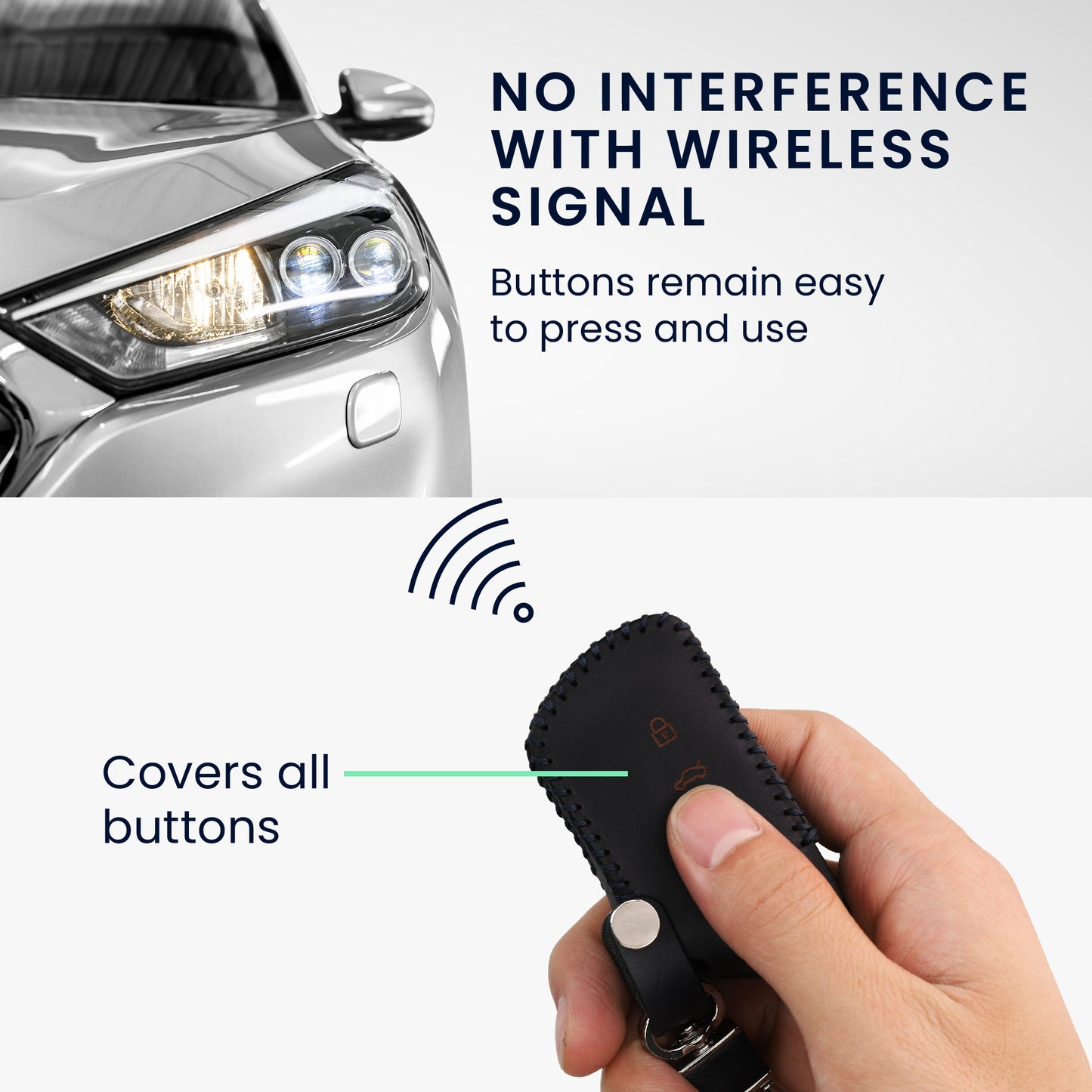 Case for VW Golf 8 3-button car key