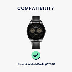 kwmobile Uhrenarmband für Huawei Watch Buds / GT3 SE - Fitnesstracker Band Set aus Silikon - Ersatzarmband Smartwatch