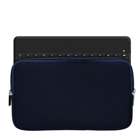 kwmobile Tastatur-Hülle kompatibel mit Logitech KEYS-TO-GO - Neopren Schutzhülle Case Tasche für Tastatur - Neoprentasche für Keyboard - Dunkelblau Dunkelblau  