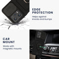 Phone case with camera protection and card slot