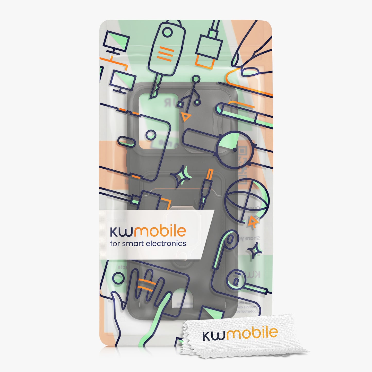 Phone case with camera protection and card slot