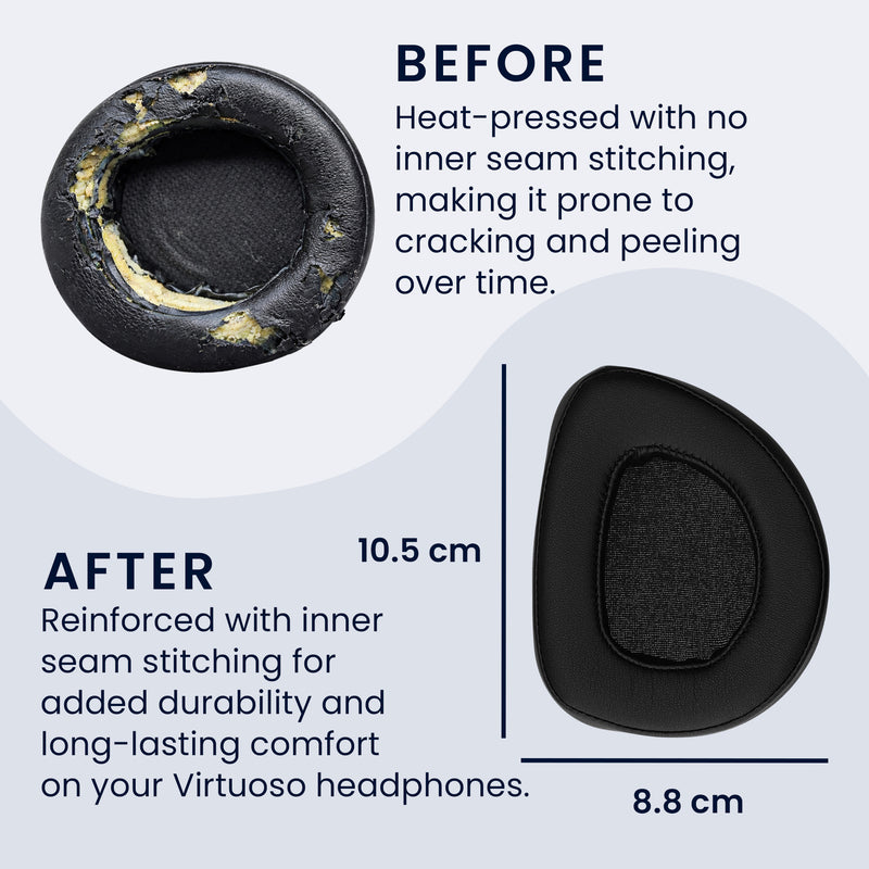 kwmobile Ear Pads for ASUS ROG Delta S Headphones Replacement Parts Over-Ear Headphones