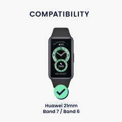 kwmobile Sportarmband kompatibel mit Huawei Band 6 & 6 Pro / Honor Band 7 & 6 Armband - Großes Set Smartwatch Armband