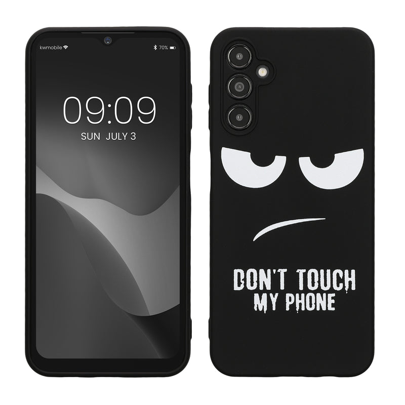Samsung Galaxy A14 5G Silicone Phone Case Don't Touch My Phone