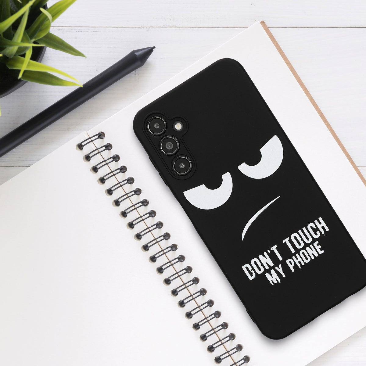 Samsung Galaxy A14 5G Silicone Phone Case Don't Touch My Phone
