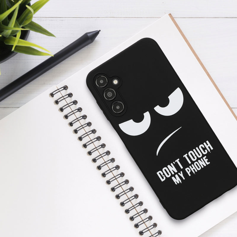 Samsung Galaxy A14 5G Silicone Phone Case Don't Touch My Phone